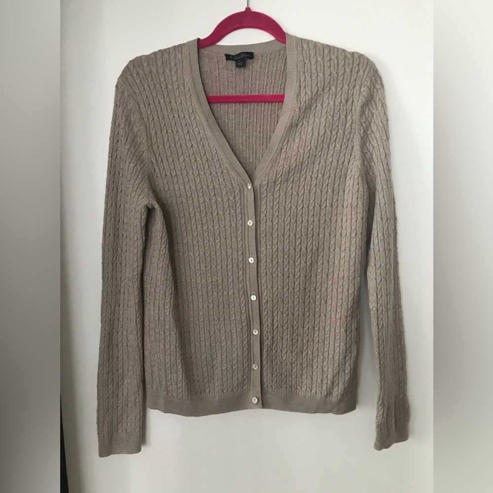 BROOKS BROTHERS Women’s Silk/Cashmere Blend Cardigan SZ L